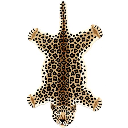 Leopard Rug Hand Tufted Woolen Rug For Home Decoration